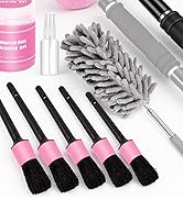 Vioview Pink Car Cleaning Kit, 25Pcs Detailing Kit Interior with 4-in-1 Power Handheld Vacuum Cle...