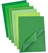 Shindel Tissue Gift Wrapping Paper Crafts, 180Sheets Green Wrapping Tissue for St. Patrick's Day ...
