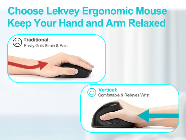 lekvey small ergonomic mouse