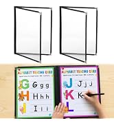 2Pcs 8.5x11in Dry Erase Morning Menu Covers Homeschool Classroom Essentials | No Reprinting Neede...