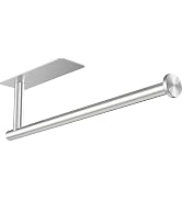 Gewtur Paper Towel Holder Under Cabinet, Self Adhesive Paper Towel Roll Holder Stick on Wall, Sta...