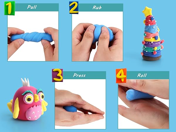 ifergoo modeling clay, air dry clay, cosplay clay, soft clay