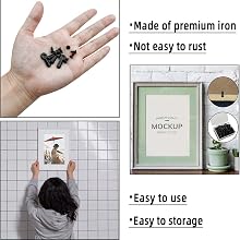 The details of photo frame hanging hangers