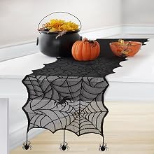 Elrene Home Fashions Crawling Halloween Table Runner
