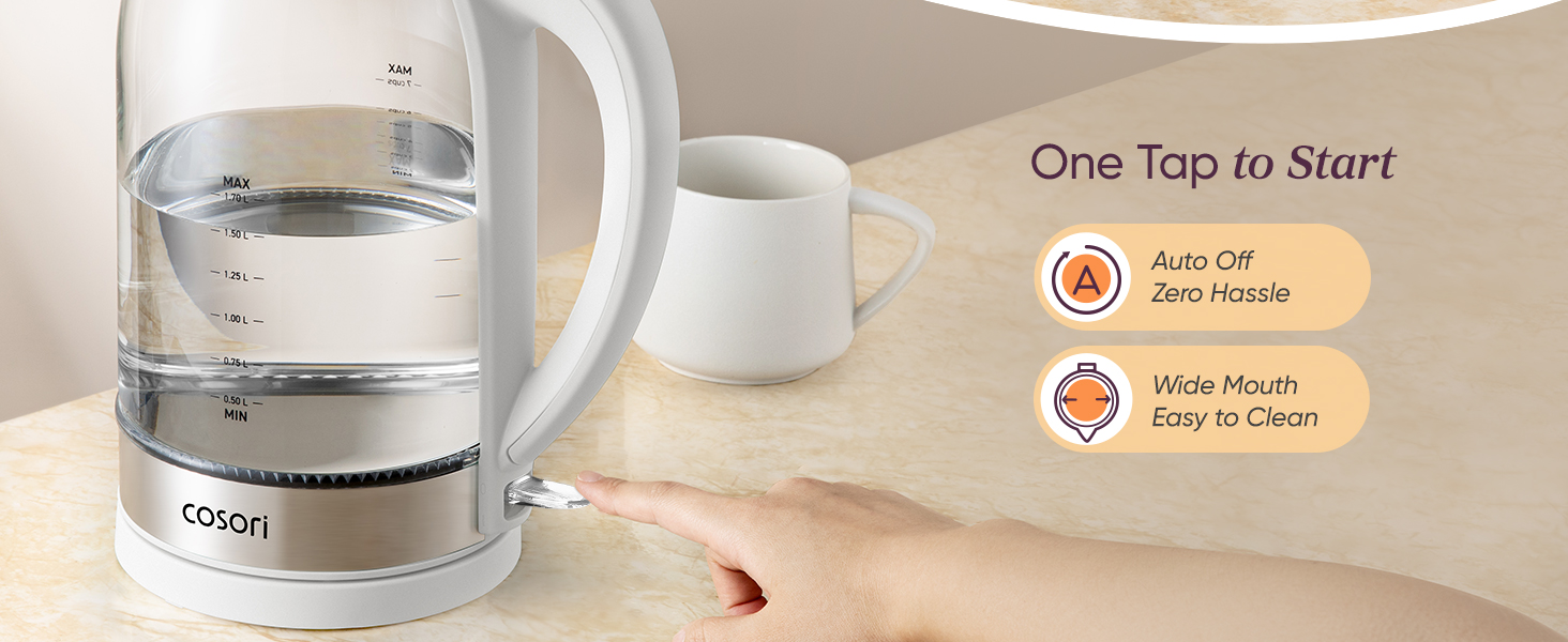 convenient design makes brewing easy