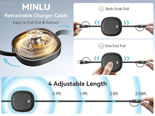 retractable iphnoe charger cable charging cables for kindle fast charging for car chargers for car