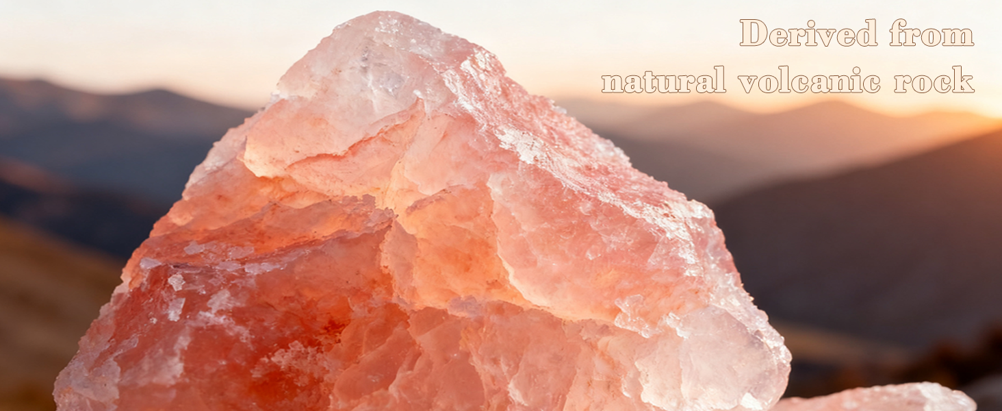Natural Volcanic Rock Salt, Pink Salt Crystals, Pure, Genuine, Volcanic Essence