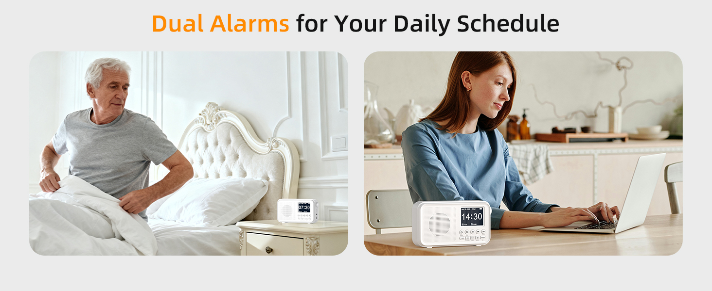 Dual Alarms Radio