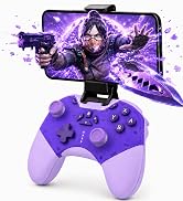 aghi Bluetooth Controller with Hall Effect Joysticks, Wireless Gamepad for iPhone/Android/TV/PC/S...