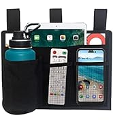 Bedside Storage Caddy, Bunk Bed Storage Bag, Hanging Bedside Organizer for TV Remote Control, Pho...