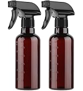 TTTred Plastic Spray Bottles (2 Pack 10 oz), Leakproof Adjustable Fine Mist & Jet Stream Nozzle, ...