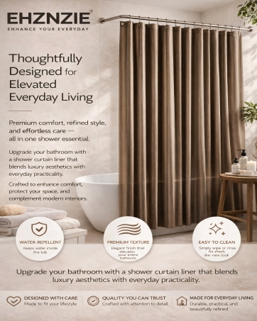 premium heavy duty shower curtain liner