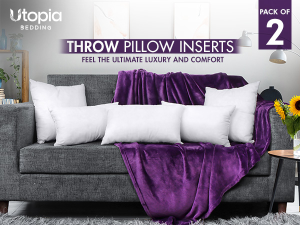 18 x 18 pillow insert, 12x12 pillow inserts, utopia pillows 14 x 14, square pillow inserts 14x14