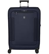 Victorinox Werks Traveler 7.0, Large Case, 8-Wheel Softside Expandable Travel Case, Navy Blue