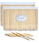 360PCS Orange Sticks for Nails in a Case - 4.5 inch Double Sided Wooden Cuticle Pusher Sticks for...