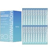 Mouthwash Travel Size Portable Packets to Go, Alcohol & Fluoride Free Fresh Mint MouthwashStrips ...