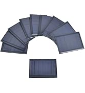 10pcs Epoxy Polycrystalline Solar Cell Panel 3V 100mA Mini Solar Panel 65mm x 48mm/2.56" x 1.89" ...