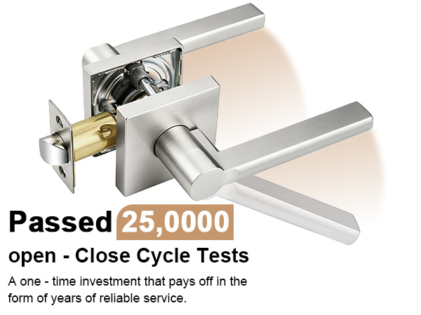 Nickel Passage Door Handle