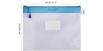 Multipurpose Storage Zipper File Pouch - 4 Colors for Your Choice