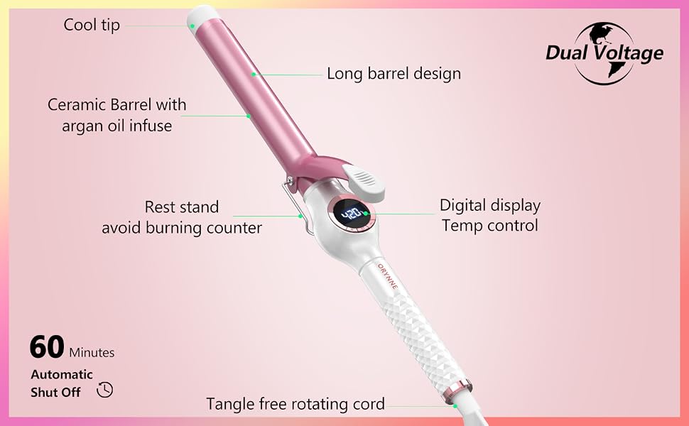 dual voltage curling iron