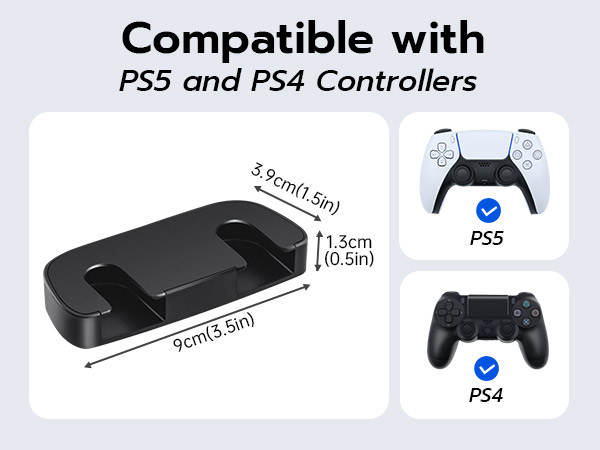 Compatible with PS5 and PS4 Controllers.