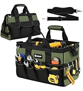 UUP Heavy Duty Tool Bag 15-Inch, 16-Pocket Portable Empty Tool Box Organizer Storage, Toolbox Org...