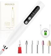 DOCOCO Cordless Nail Drill, 35000RPM Electric Nail File, Rechargeable Efile Set for Acrylic Gel D...