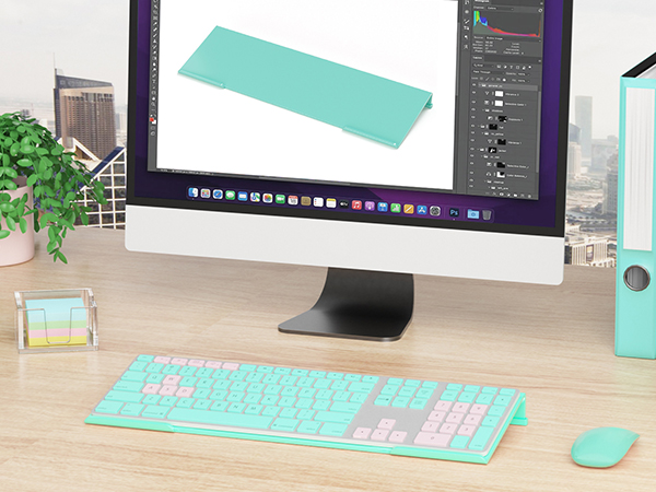 tiffany blue computer keyboard stand