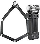 Kryptonite Keeper 585 Folding Combo Bike Lock, Compact High Security Foldable Bicycle Lock with 4...