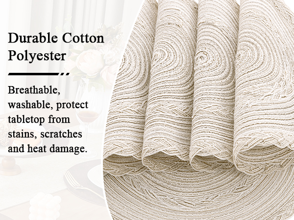 ivory round braided placemats 15 inch placemats for dining table wedding party table decor