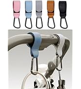 YEMCHI 5 Pack Baby Stroller Hooks Clip for Hanging, Universal Stroller Carabiner Clip,Mommy Hook ...