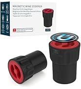KITCHENDAO Magnetic Wine Stopper, Double-Layer Secure Seal with Date Marker, Twist -Lock Design R...