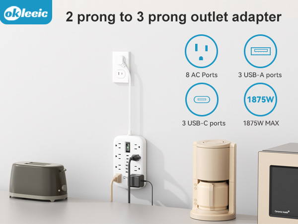 3 prong to 2 prong adapter