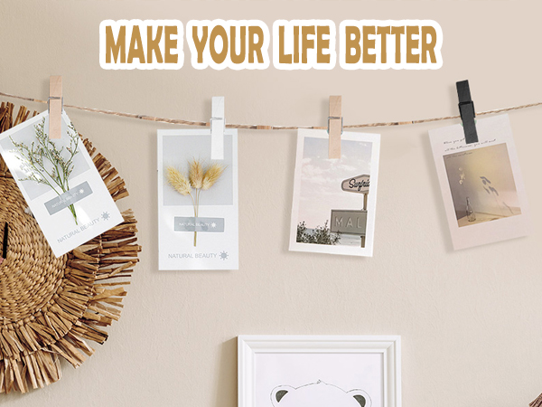 wood clothespins photo clips