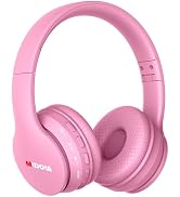 MIDOLA Kids Headphones Bluetooth 5.3 Wireless 60H Play Time Volume Limit 85/110dB Over Ear Foldab...