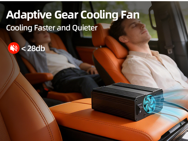silient cooling fan for car power inverter 12v to 110v