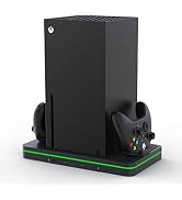 CODOGOY Vertical Charging Stand with Cooling Fan, Compatible with Xbox Series X/S Console and Con...