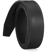 CHAOREN Ratchet Belt Replacement Strap 1 3/8”, Leather Belt Strap for 40MM Slide Click Buckle