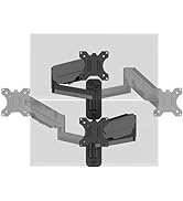 UPGRAVITY 2 Pack Single Monitor Wall Mount for Flush/Vertical Wall Setup, Computer Monitor Wall A...