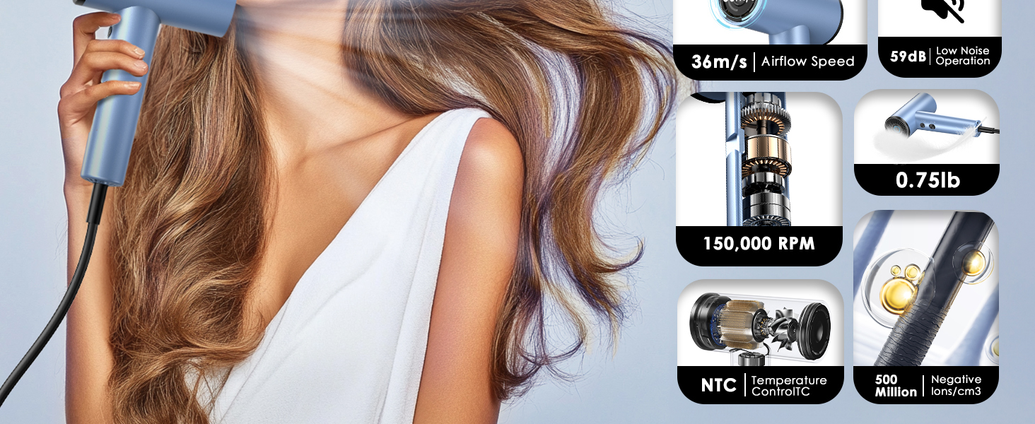 high speed ionic hair dryer