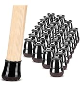 NETRIDDLE 32 PCS Chair Leg Floor Protectors for Hardwood Floors, Furniture Feet Silicone Covers &...