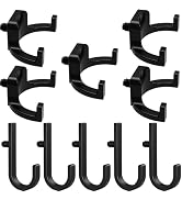 V-chen 10 Pcs ABS Storage Shed Tool Hooks, Shed Accessories Kit with J-Shape and U-Shape Hangers ...