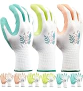 KANGLONGDA Gardening Gloves for Women,6 Pairs Garden Gloves for Women,Bulk Pack Work Gloves Women...