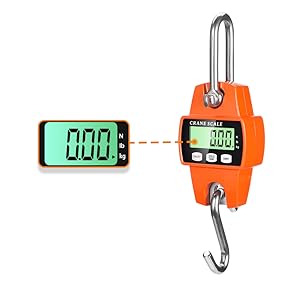 Digital Hanging Scale, 1102lb Crane Scale, 500kg Digital Electronic Weighing Scale