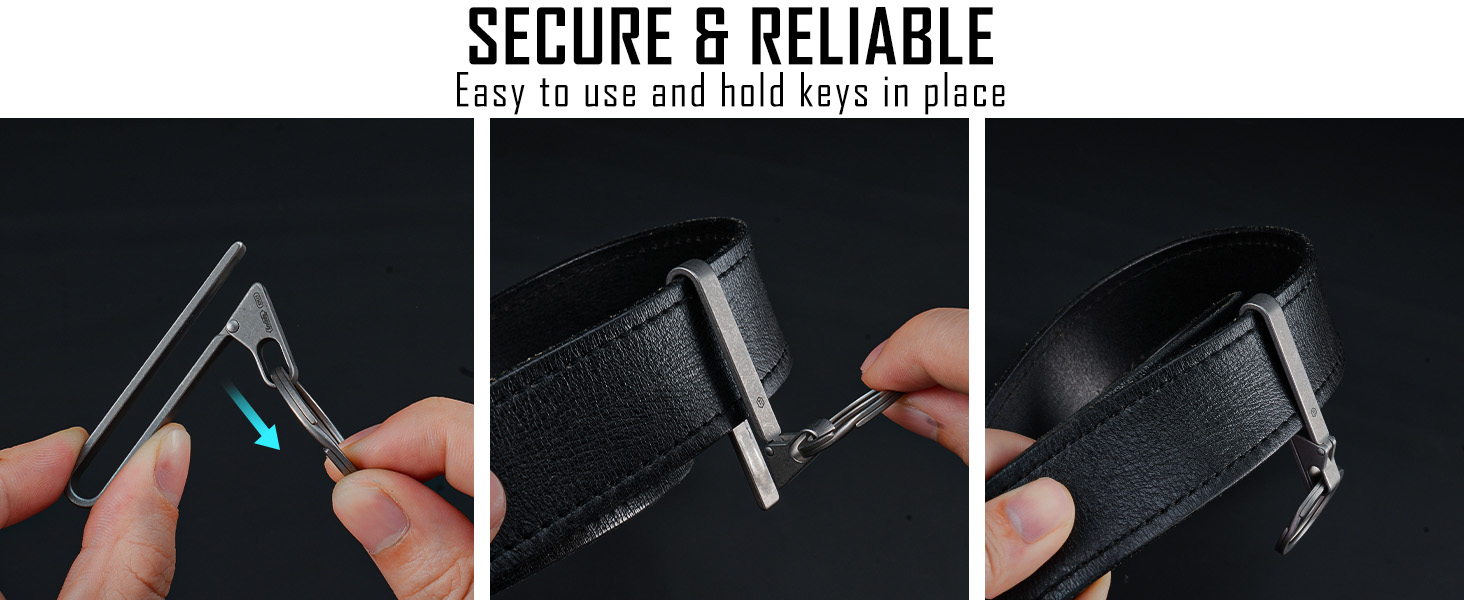 titanium quick release keychain