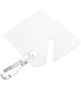 Uniclife 1.5 Inch Rack Key Tags White Plastic Hanging Tags with Metal Snap Hooks for Slotted Key ...