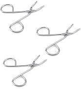 BWESOO 3Pcs Silver Stainless Steel Eyebrow Scissors Tweezers,Elbow Pliers Clip Scissors,Flat Tip ...