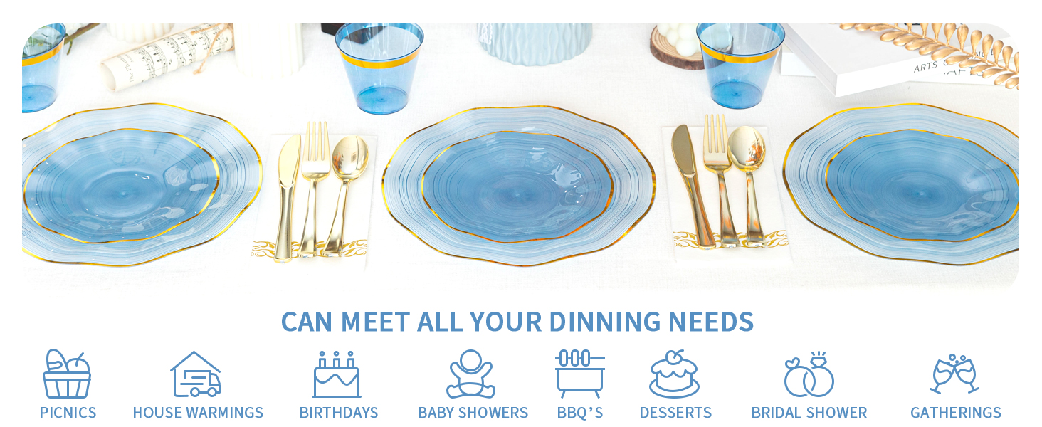 plastic plates sets