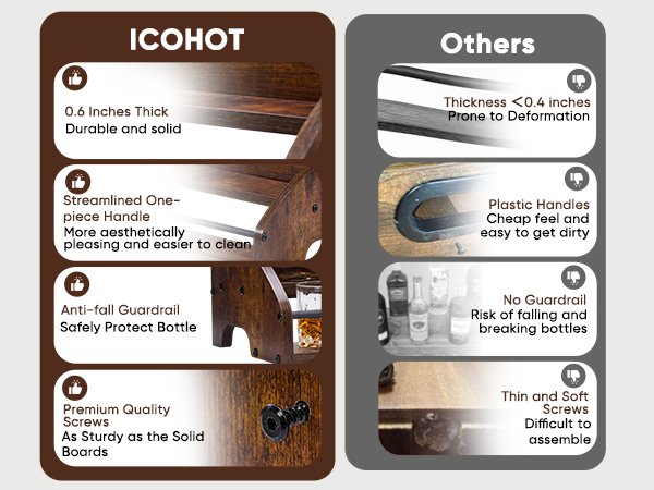 drink organizer table top shelf