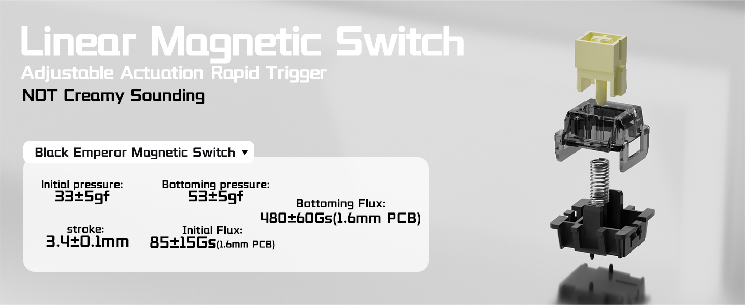 Magnetic Switch rapid trigger light up keyboard